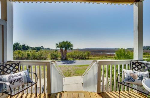 Oceanmarsh Subdivision House | Harbor Island Condo with Deck - Steps to Beach!