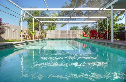 Sarasota Springs House | Heated Private Pool! Recently Updated! Well Stocked Property! Mins to Beach