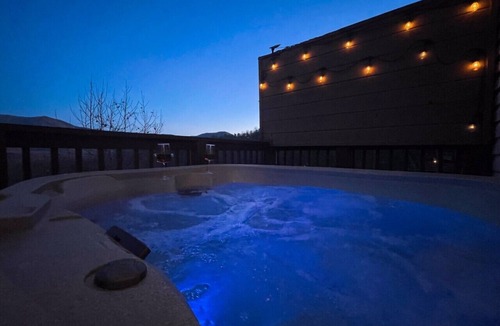Chalet Village Cabin | Heavenly View | Hot Tub Game Room Pet-Friendly