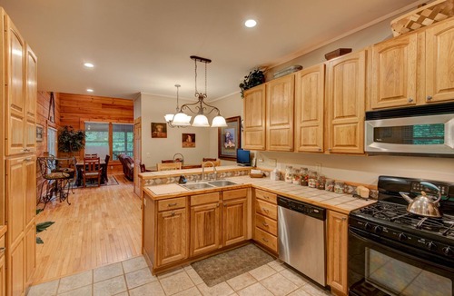 Boone Cabin | Hebron Falls Cabin: Wraparound Porch | Hot Tub | Pool Table | Dog Friendly | Firepit
