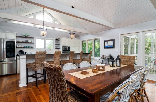 Seabrook Island House | Home on Beach Boardwalk! Sleeps 8! Distant Ocean Views! Close to Pools! Amenity Cards!