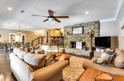 Six Mile House | Hot Tub, Dock, Lakefront: Luxe Six Mile Retreat