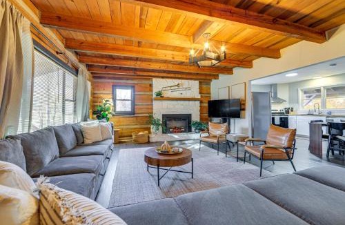 Canton House | Hot Tub, Game Room & Fire Pit: Canton Log Cabin