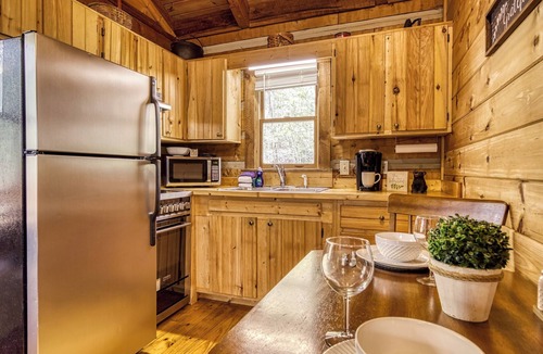 Townsend Cabin | Hot Tub❅Gas Fireplace❅King Bed❅Secluded❅Community Pool❅Cozy - BEARADISE