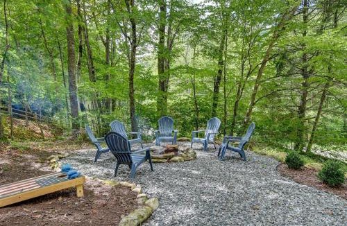 Wolf Laurel Ski Chalet | Hot Tub & Mountain Views Cozy Blue Ridge Retreat