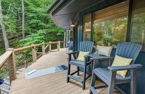 Wolf Laurel Ski Chalet | Hot Tub & Mountain Views Cozy Blue Ridge Retreat