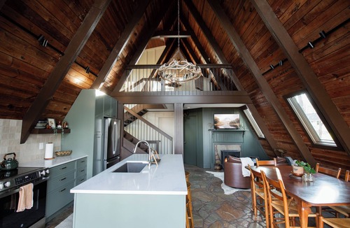 Dillard House | Iconic A-Frame Haven Sleeps 8 Fire Pits