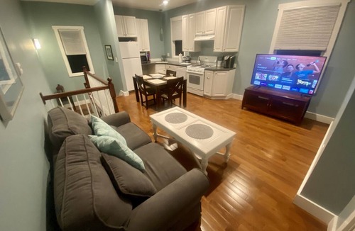 Sea Bright Apartment | Just listed. Steps to beach. 40 min ferry to NYC. Partial ocean views from home.