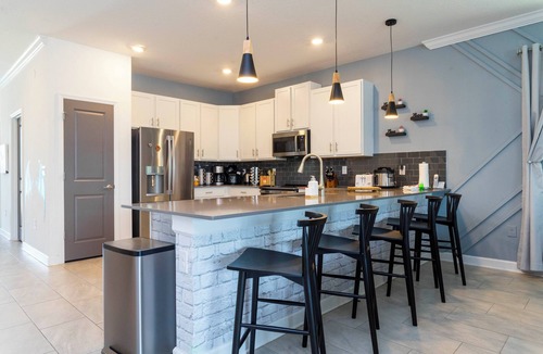 Kissimmee House | Lakefront 9 Bedroom Villa: Arcade, Themed Rooms, Lazy River