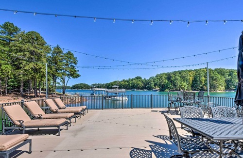 Buford House | Lakefront Buford Getaway w/ Dock + Sundeck!