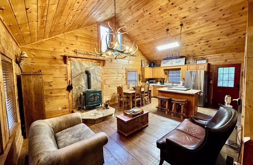 Butler Cabin | Lakefront Cabin with Private Dock, Lake and Mountain Views, sleeps 8.