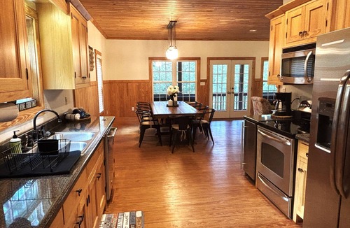 Newell House | Lakefront Home on Lake Wedowee, Sleeps 10, New Dock, Stone Fire Pit with Chairs!