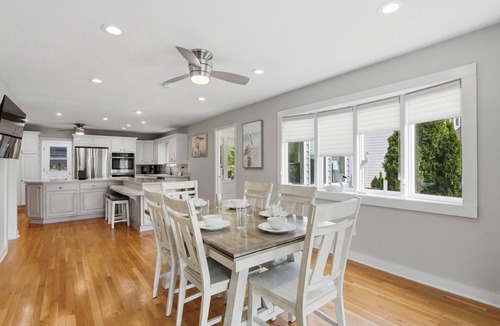 Westport Villa | Lakefront Home + Saltwater Pool + Slide | Private Dock, Fire Pit | Sip, Sip Away