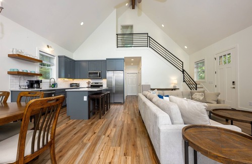 Robbinsville House | Lakefront Home with Dock, Hot Tub & Views