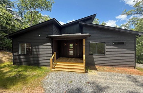 Mill Spring House | Lakefront home with Mountain Views