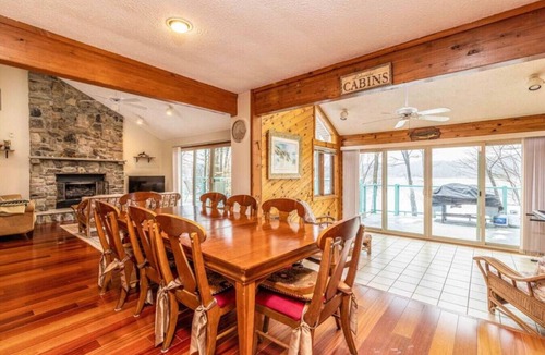 Gouldsboro House | Lakefront Mansion w/Hottub, Firepit, Ping Pong!