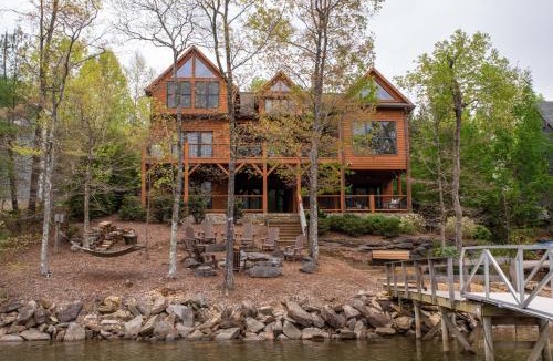 Marion Lake Club House | Lakefront Retreat Luxury Home with Private Dock