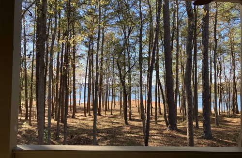 Anderson Condo | Lakefront w/Large Covered Porch. Wooded. Pool. Pavilion. Kayaks. Near Clemson.