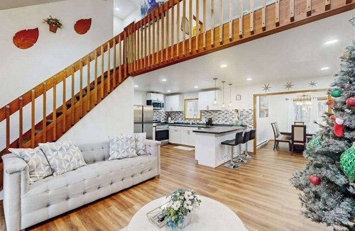 Briar Crest Woods House | Lakeside Chalet with Hot Tub, Fire Pit & Game Room