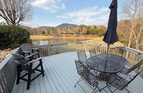 Lake Lure RV Rental | Lakeview Luxury RV spot in class A Motorcoach resort by Rumbling Bald Lake Lure