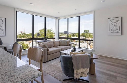 Carteret Apartment | Landing | Chic 2BD, Rooftop Lounge, Courtyard