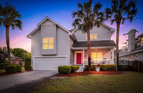 East Beach House | Large Home with Pool, Kids' Play Den and Steps to Beach