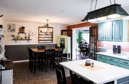 Mills River House | Large home w/ woodland acerage & pond. Location!