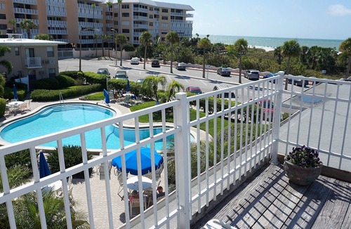 St. Pete Beach Condo | Large private balcony with Gulf views! 2 Bedroom condo. FN #205