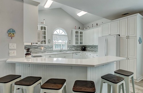 Savannah Beach House | Large Tybee Home With Private Pool, Walk to Beach