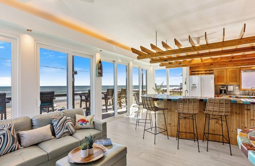 Bethune Beach House | 'Little Latitude' High Tide - Oceanfront Home with Crow's Nest!