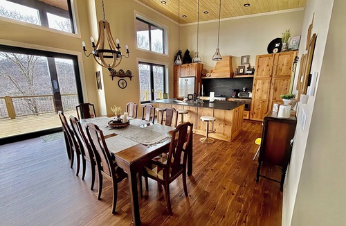 Tuckasegee House | Lodge at Pinhook Gap w/Sunset Views, Hot tub & EV