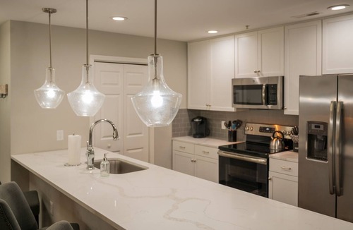 Greenville Downtown Apartment | Luxe 2BR/2BA Condo 1 Block from Main St w/Balcony
