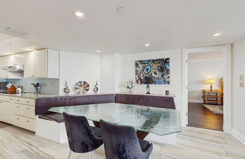 Sand Key Condo | Luxe penthouse with balcony, sweeping views, heated pool, spa, hot tub & gym