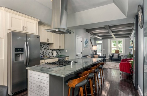 Near Northeast House | Luxe Three floors. Four bedrooms each with private full bath Garage Parking