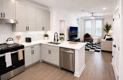 Charlotte Apartment | Luxury 2BR and 2BA Uptown CLT Retreat ;Walk to BOA Stadium & City Hotspots