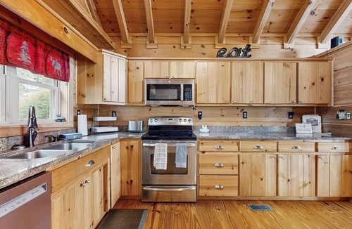 Mills River Cabin | Luxury Lakefront Cabin Near Asheville | Private Fishing Dock, Fire Pit, Kayaks