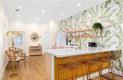 Port Canaveral Villa | Luxury Villa, 2.5 Blocks from the Beach with Hot Tub, Fire Pit and Outdoor Oasis