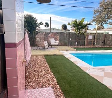 Port Canaveral Villa | Luxury Villa 3 Blocks from the Beach with Pool a Fire Pit and Outdoor Oasis