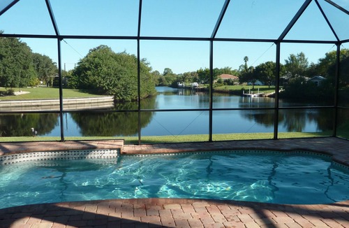Port Charlotte Villa | Luxury villa with waterfront, boat dock and heated pool!