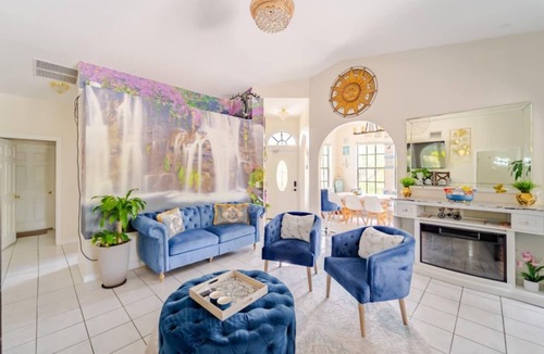 Deep Creek Villa | Luxury Villa with Cabana, Mini Golf, Bowling and Lively Backyard