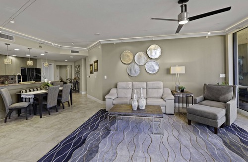 Cape Harbour Condo | Luxury Water View 3B/2B Condo w/ Heated Pool Ideal For Snowbirds or Remote Work!