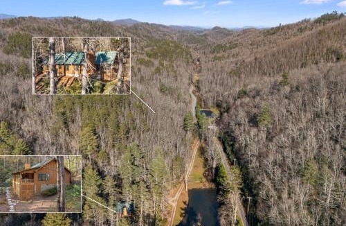 Brevard House | Maple Gap Cabins - 66 Acre Nature Retreat with TWO Charming Cabins
