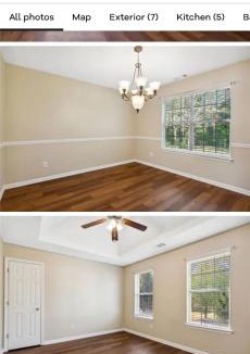 Lithonia House | Master bedroom with full bathroom