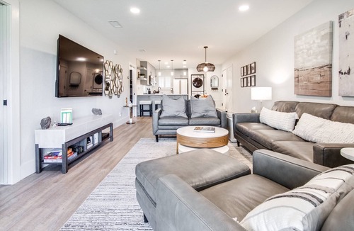 Wesley Chapel Condo | Matchless Luxury – Elegant 2BR Golf View Condo w/Designer Kitchen, Smart TVs & Walk-Out Patio!