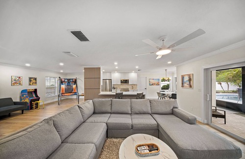 Lake Magdalene House | Mediterranean Oasis! Pool, Game Room & Lounging