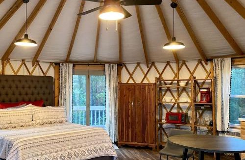 Mill Spring House | Mill Spring Glamping Yurt near Asheville, North Carolina