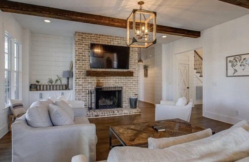 Franklin House | Modern farmhouse on 24 acres of trees with a heated pool