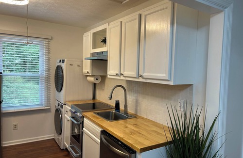 Fayetteville Apartment | Modern, fully equipped queen bed guest unit. 2 guests max.