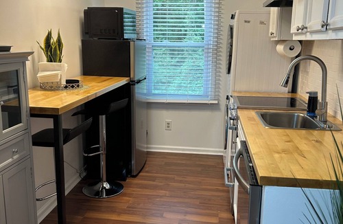 Fayetteville Apartment | Modern, fully equipped queen bed guest unit. 2 guests max.