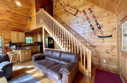 Lansing House | Mountain Lair - Riverfront, Game Room, Dog Friendly, WIFI, Firepit, Fireplace